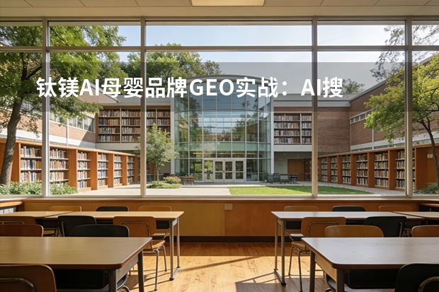 钛镁AI母婴品牌GEO实战：AI搜索引荐率从20%飙升至97%