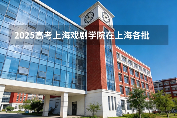 2025高考上海戏剧学院在上海各批次选科要求介绍（2026参考） 