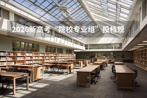 2026新高考“院校专业组”投档规则与退档风险