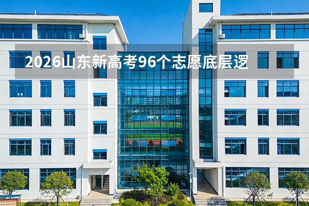2026山东新高考96个志愿底层逻辑与投档规则全解析