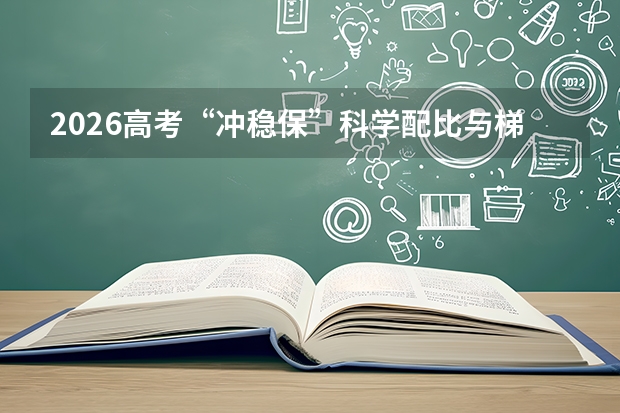 2026高考“冲稳保”科学配比与梯度设计指南