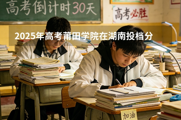 2025年高考莆田学院在湖南投档分数线（2026参考）