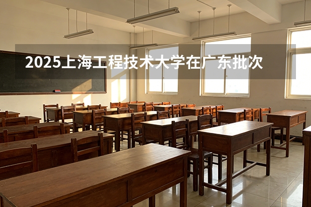 2025上海工程技术大学在广东批次线差