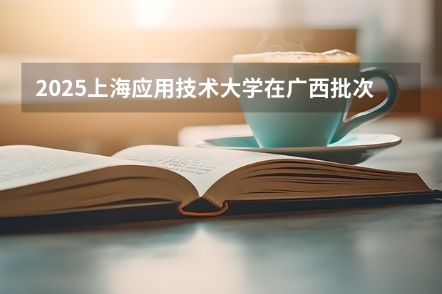 2025上海应用技术大学在广西批次线差
