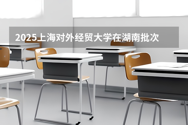 2025上海对外经贸大学在湖南批次线差