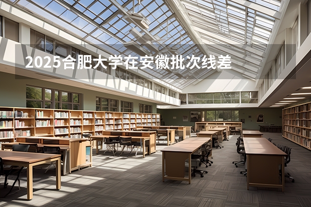 2025合肥大学在安徽批次线差