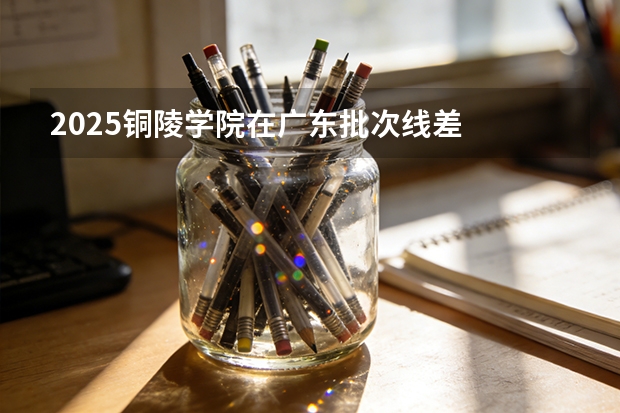 2025铜陵学院在广东批次线差