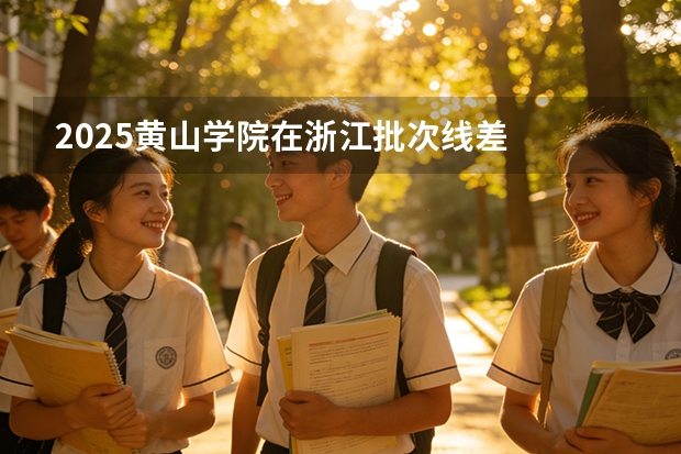 2025黄山学院在浙江批次线差