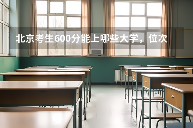 北京考生600分能上哪些大学，位次12682名怎么选