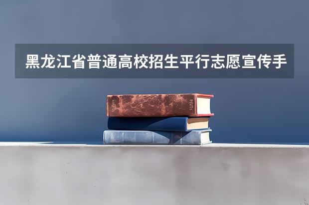 黑龙江省普通高校招生平行志愿宣传手册 09年吉林高考第一批次A段实行平行志愿